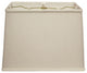 18" Off White Throwback Rectangle Linen Lampshade