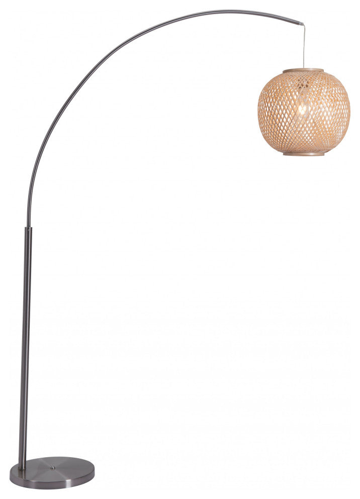 Natural Cozy Arching Floor Lamp