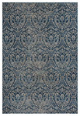 Safavieh Brentwood Bnt860M  Rug, Navy/Light Gray, 6'7"x6'7" Round