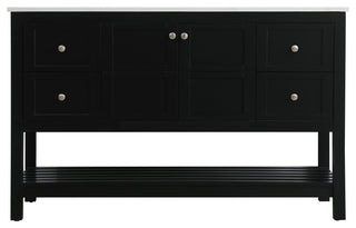 Home Living 54" Single Bathroom Vanity, Black
