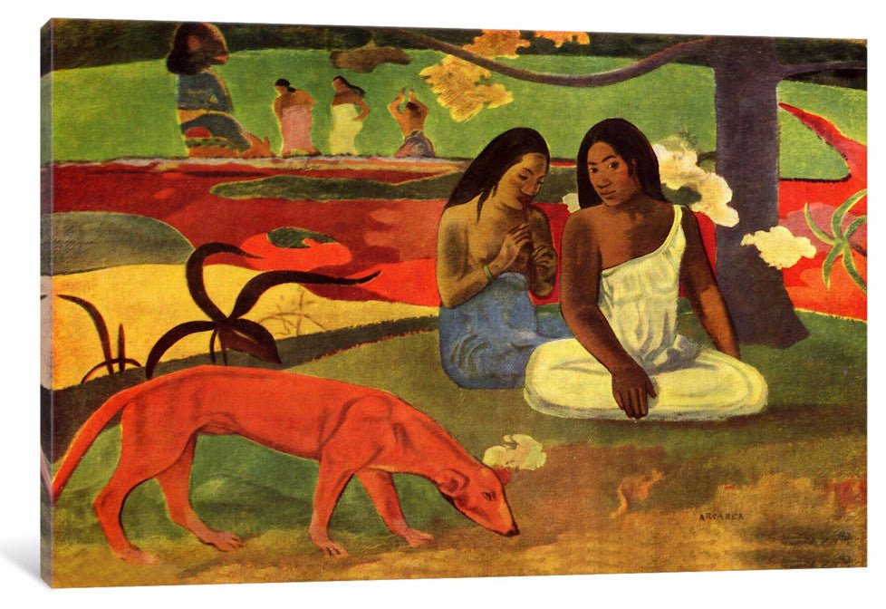 "Arearea, 1892" by Paul Gauguin, Canvas Print, 26x18"