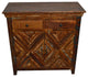 Reclaimed  Rustic Free Standing Console Storage Cabinet with Drawers