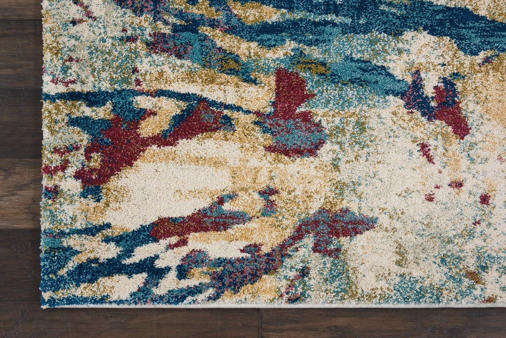Nourison Fusion Cream/Multicolor Area Rug, 9'6"x13'