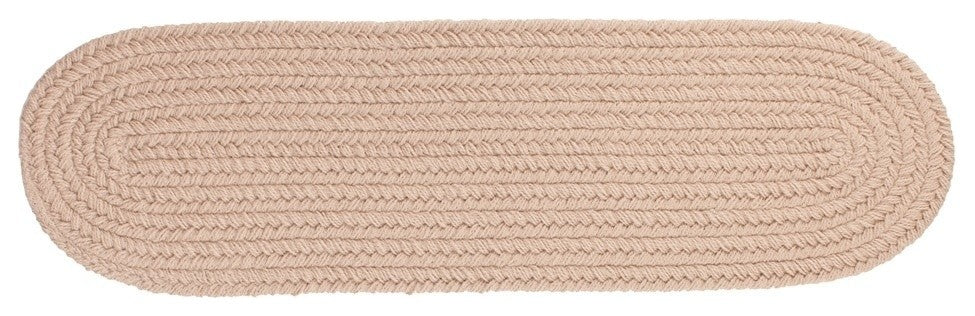 Rhody Rug Wearever Poly Stair Tread Rug, Beige, 8"X28"