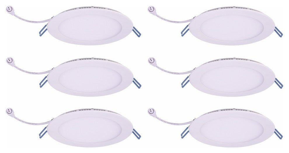 6" SLIM CEILING LIGHT, 3000K, CRI90, ES, ETL, 12W, LM700, Set of 6