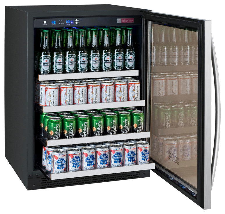 Wine Cooler: 24" FlexCount II Tru-Vino Stainless Steel Beverage Center