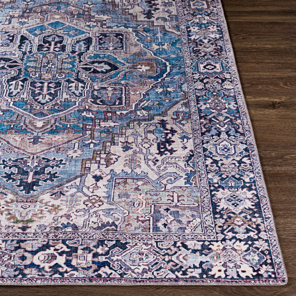 Iris IRS-2362 Traditional Blue 3'6"x5'6" Area Rug