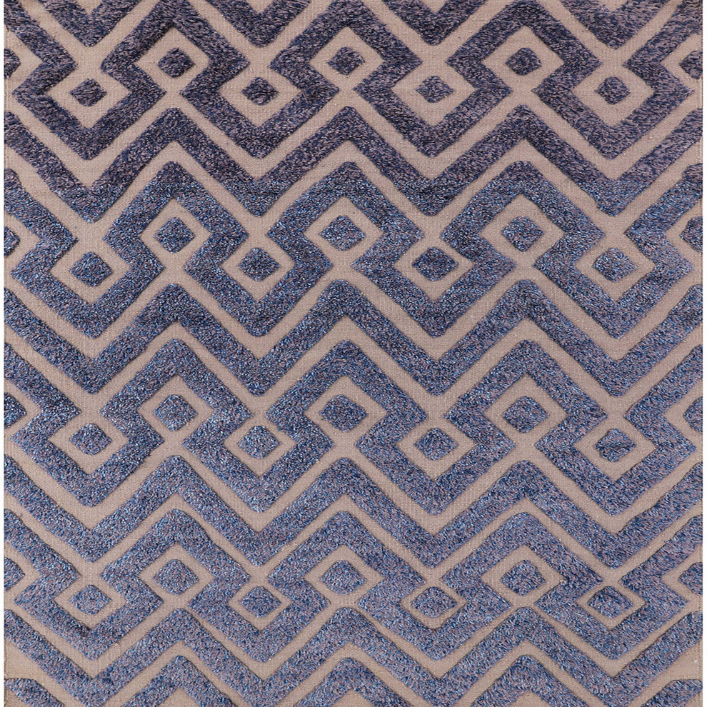 Ahgly Company Indoor Square Mid-Century Modern Area Rugs, 4' Square