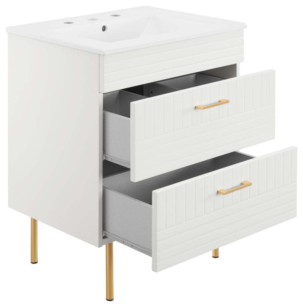Daybreak 24" Bathroom Vanity, White White