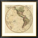 "Western Hemisphere, 1831" Framed Digital Print by Daniel Lizars, 40x40"