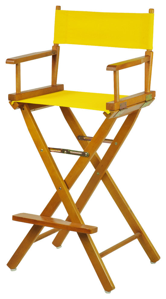 030" Director's Chair Honey Oak Frame-Gold Canvas