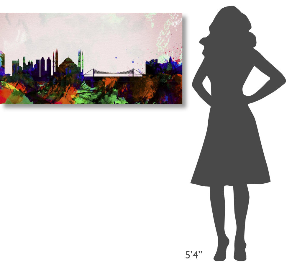 "Istanbul City Skyline" Fine Art Print