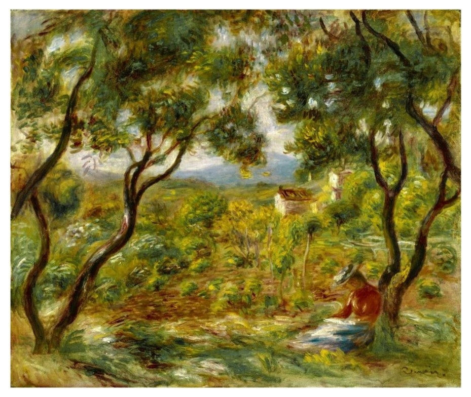 "The Vineyards at Cagnes (Les Vignes a Cagnes), 1908" Paper Art, 18"x15"