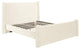 Athara Cream Velvet Queen Bed