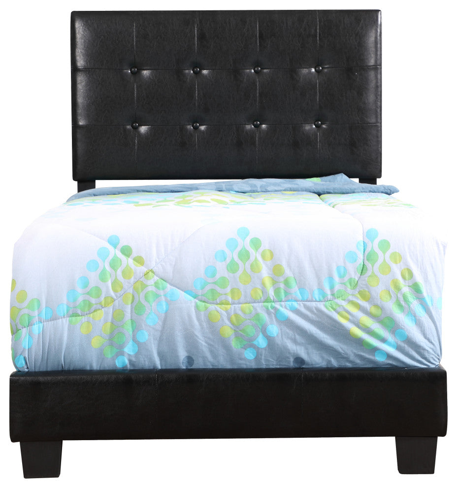 Caldwell Bed, Black, Twin