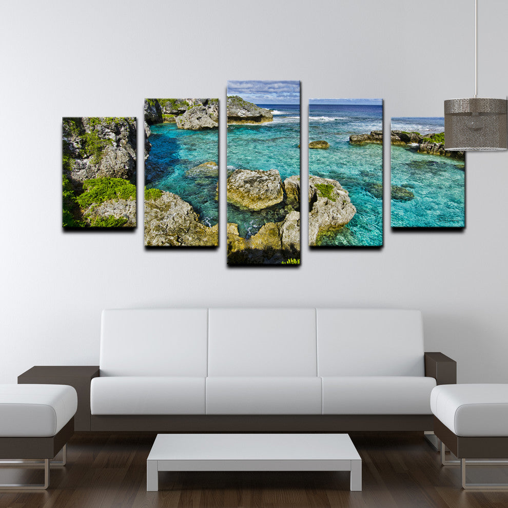 Ready2hangart Chris Doherty 'Seaglass III' 5-piece Canvas Wall Art