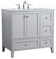 22" Traditional Grey-Light Bathroom Vanity