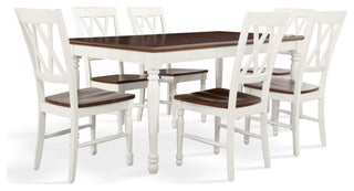 Shelby 7-Piece Dining Set, White