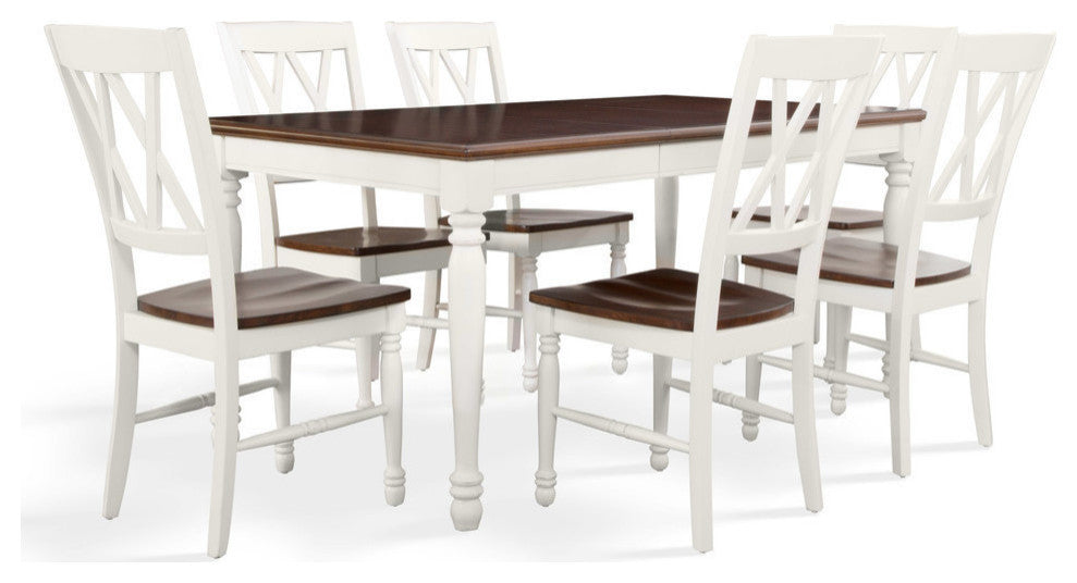 Shelby 7-Piece Dining Set, White