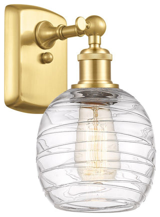 Innovations Belfast 1-Light Wall Sconce 516-1W-SG-G1013, Satin Gold
