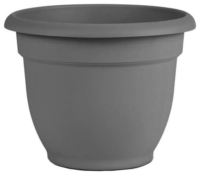 Bloem  20 in. Ariana Self Watering Planter, Charcoal
