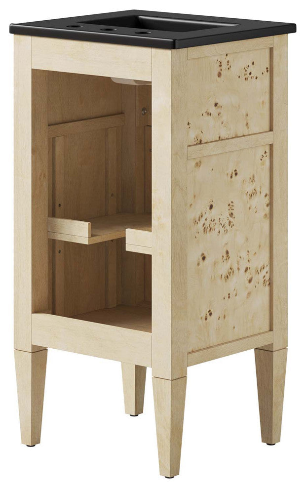 Elysian 18" Wood Bathroom Vanity - Black Burl