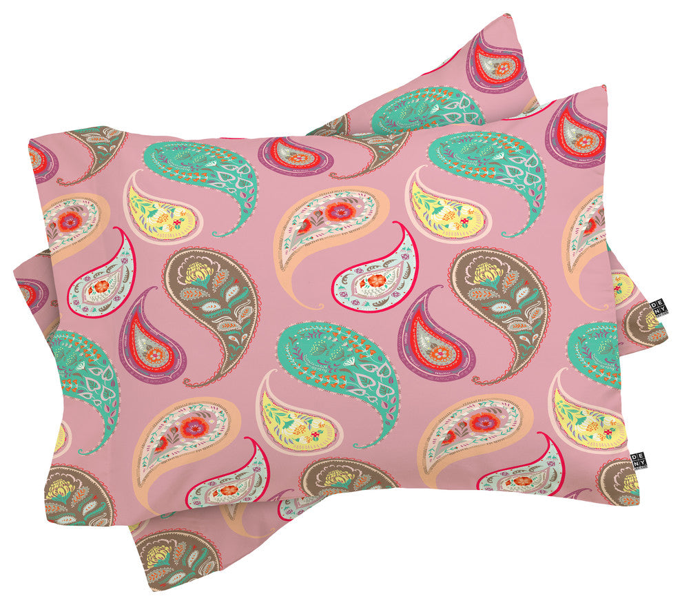 Deny Designs Pimlada Phuapradit Pastel Paisleys Pillowcase