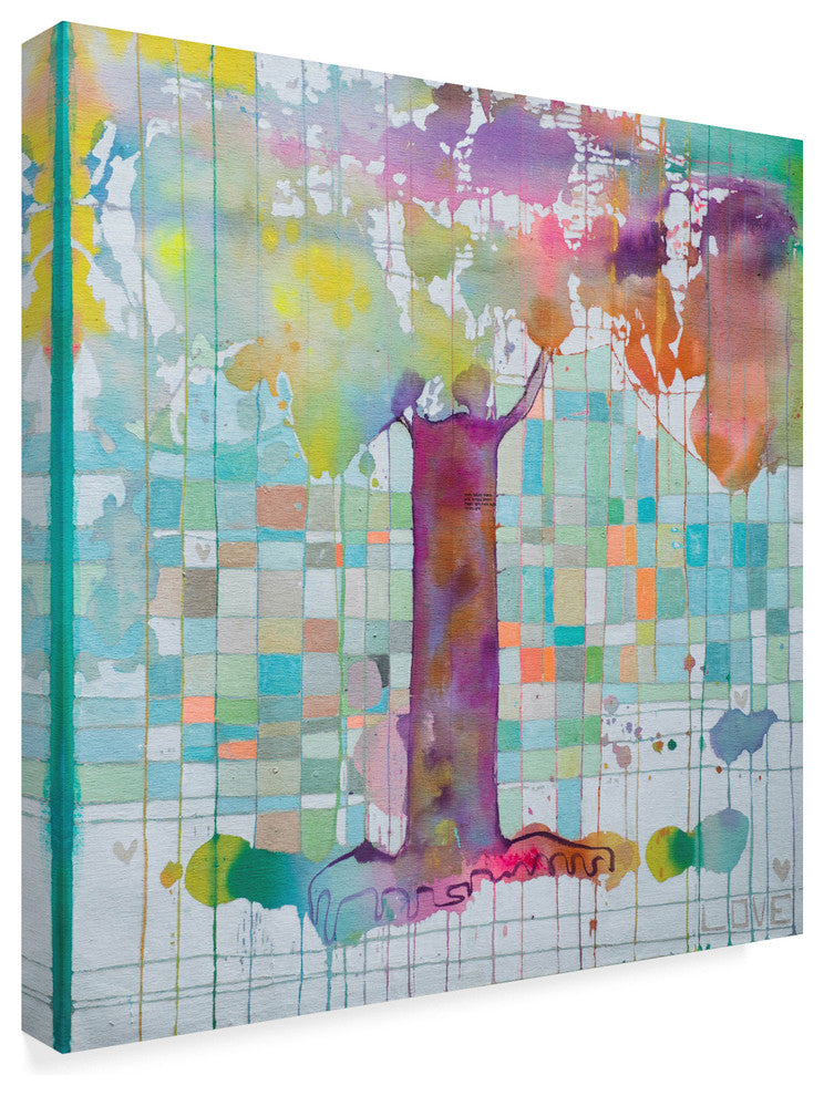 "Tree Map Grid" by Zwart, Canvas Art
