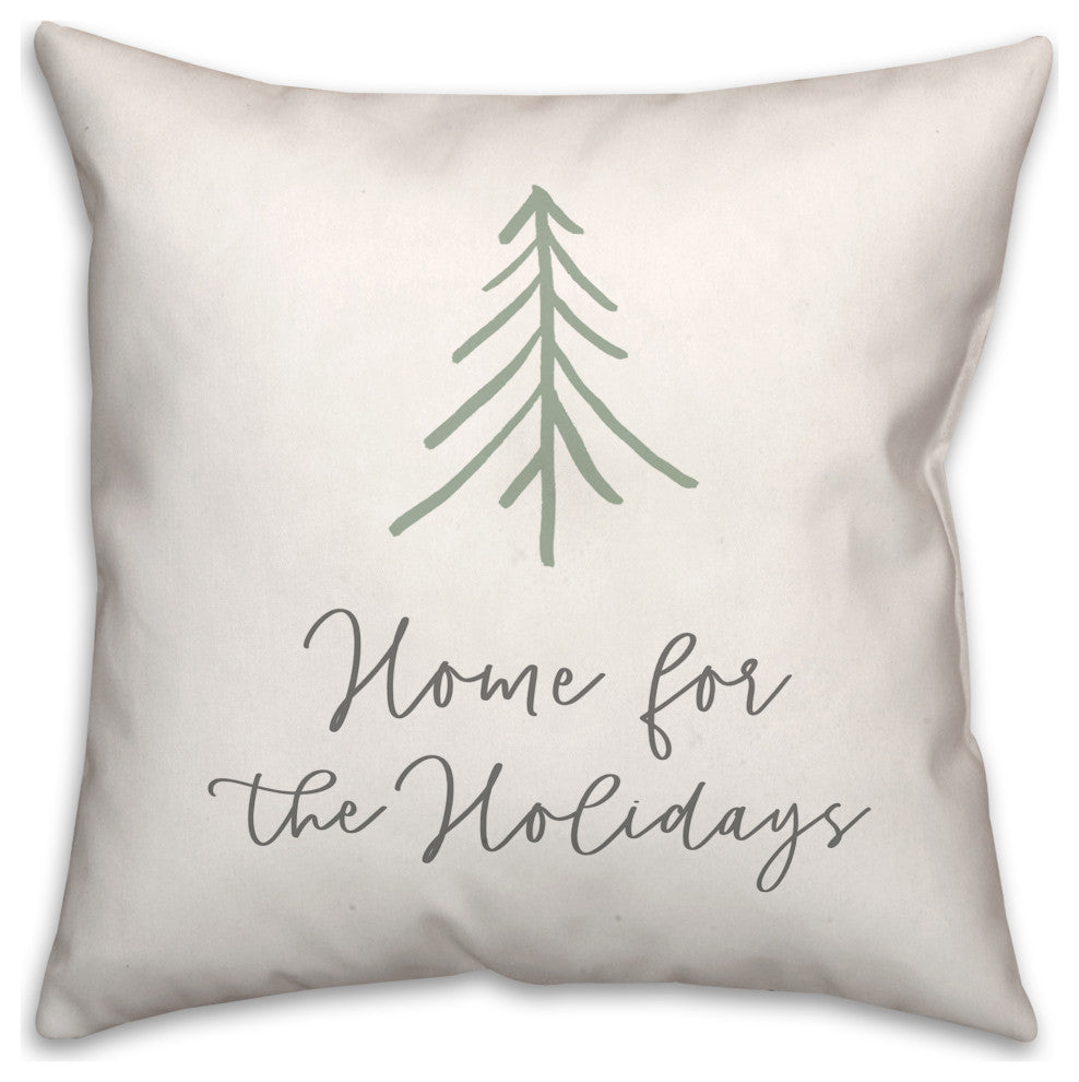 Home For Holidays 18x18 Indoor/Outdoor Pillow