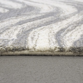Dynamic Rugs Graphite 9x12 Wool Handmade Area Rug 5442-910 Gray/Ivory