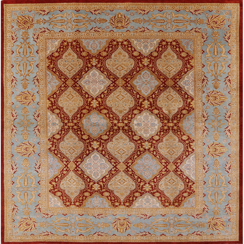 Ahgly Company Indoor Square Mid-Century Modern Area Rugs, 5' Square