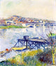 Gustave Caillebotte The Bridge at Argenteuil, 20"x25" Wall Decal