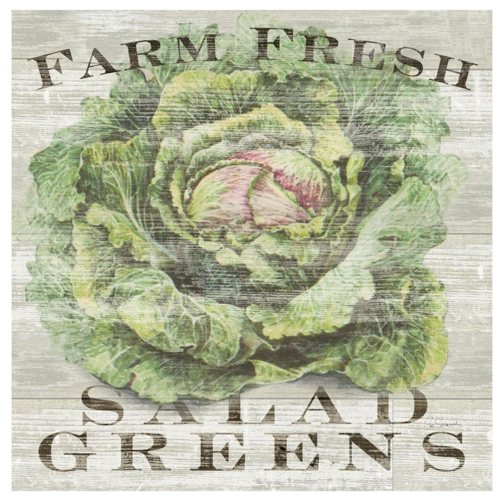 "Farm Fresh Greens" Digital Paper Print by Sue Schlabach, 42"x42"