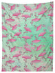 Deny Designs Madart Inc Pink And Aqua Flamingos Tapestry