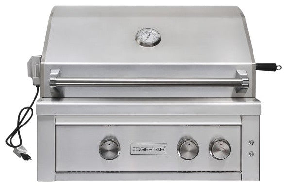 EdgeStar GRL300IBNG 60000 BTU 30"W Natural Gas Built-In Grill - Stainless Steel