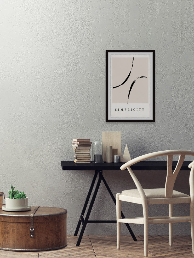 "Love the Simplicity" Framed Painting Print, 12x18