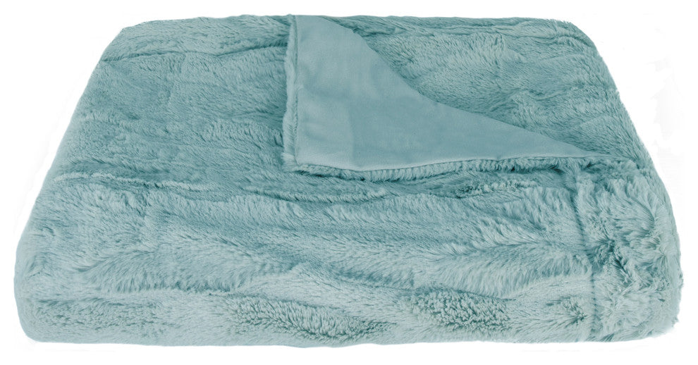 Faux Fur Throw 50"x60", Seagrass