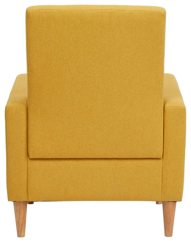 Modern Upholstered Accent Armchair with Pillow