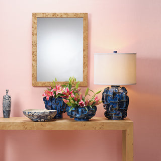 Helios Ceramic Vase, Blue