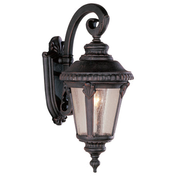 Trans Globe 8" Commons 1 Light Wall Lantern, Rust