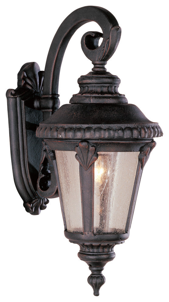 Trans Globe 8" Commons 1 Light Wall Lantern, Rust