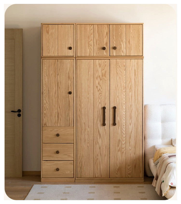 Oak Solid Wood Kids Wardrobe