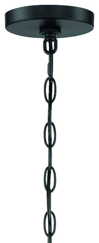 Crystorama POP-A5076-MK, 6-Light Chandelier, Matte Black