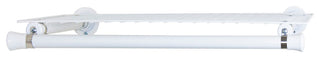 Single Shelf With Hanger, White, White
