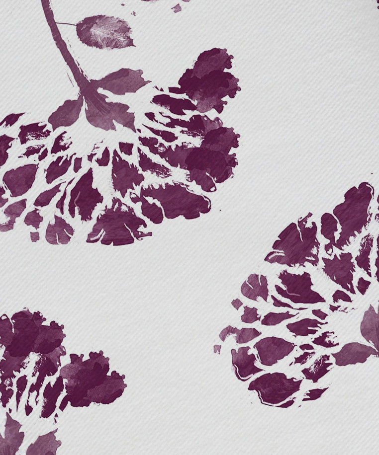 19x19", April Floral Print Napkin, Purple, Set of 4
