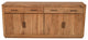 Fernious 4 Drawer 4 Door Sideboard, Natural Finish on Mango Solid Wood