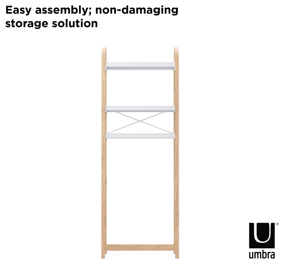 Umbra Bellwood Over the Toilet Shelf White/Natural