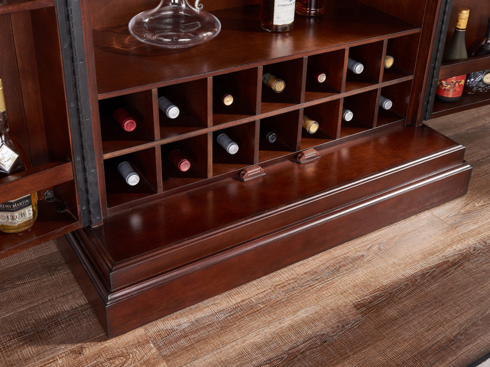 Ashton Wine Cabinet, Nut Brown