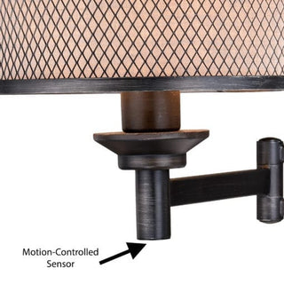 Polk Instalux Swing Arm Wall Light Warm Pewter
