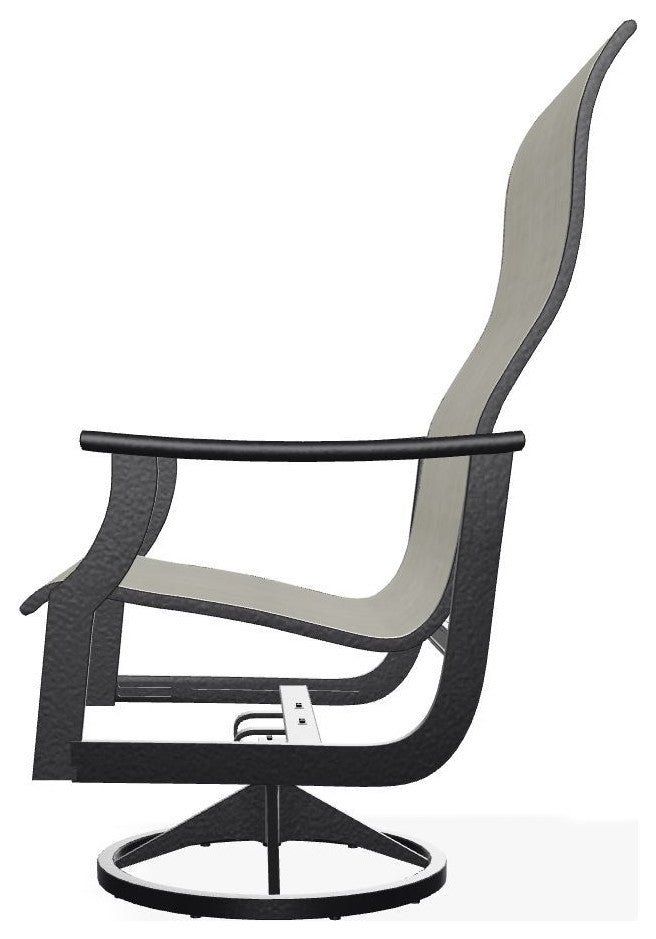 St. Catherine Sling Outdoor Supreme Swivel Rocker, Ella/Black